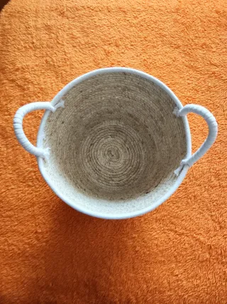 Cesto Decorativo em  Fibras Naturais