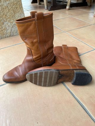 Botas piel Massimo Dutti Talla 37