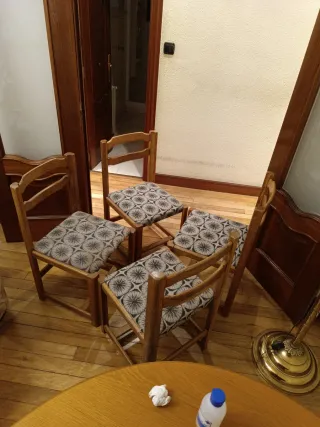 Set 4 Sillas Madera Comedor