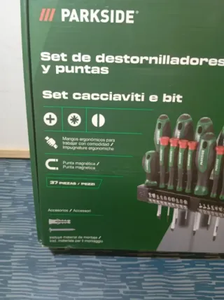 Parkside Set Destornilladores y Puntas nuevo