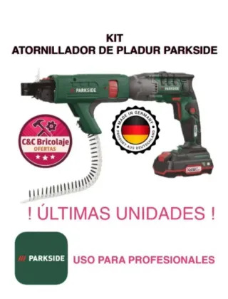 Atornillador de Pladur Parkside Kit completo