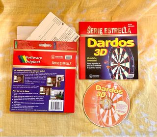 4 Videojuegos PC CD: Dardos, Bolos, Futbolín, Golf