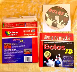 4 Videojuegos PC CD: Dardos, Bolos, Futbolín, Golf