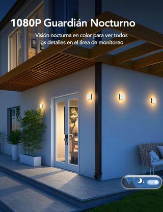 NUEVA GNCC Cámara Vigilancia WiFi Exterior Solar