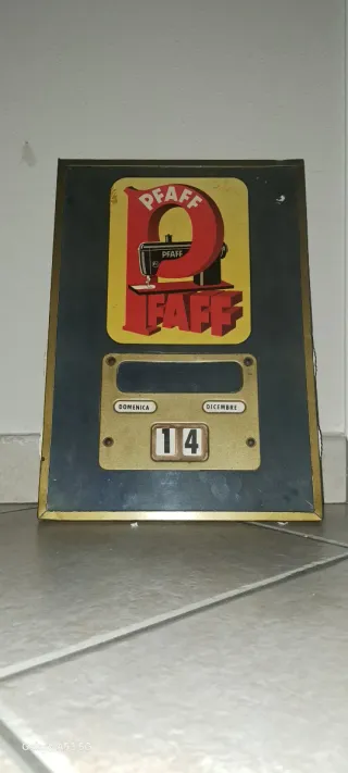 Calendario Pfaff vintage