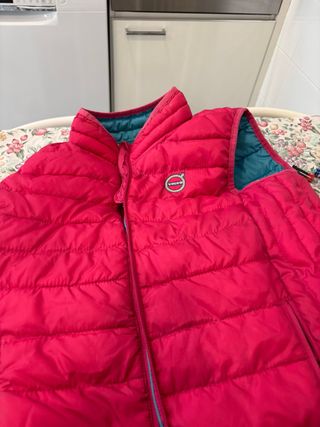 Chaleco acolchado Volvo rosa