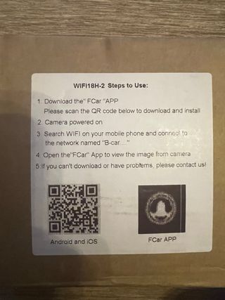 Cámara de marcha atrás V01-S HD 1080P