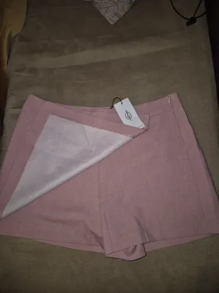 Falda pantalón rosa