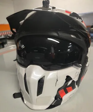 Casco MT Streetfighter Blanco/Rojo Talla L