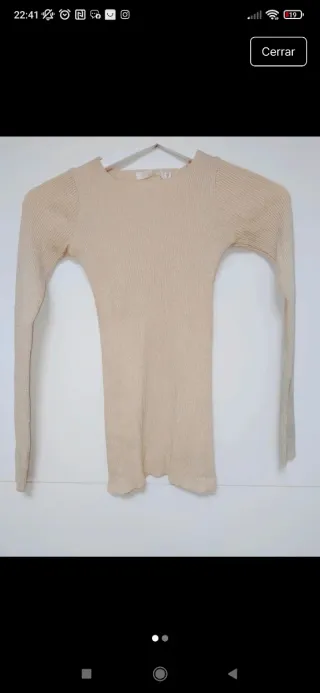 Jersey punto dorado talla M