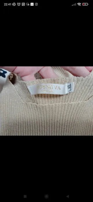 Jersey punto dorado talla M