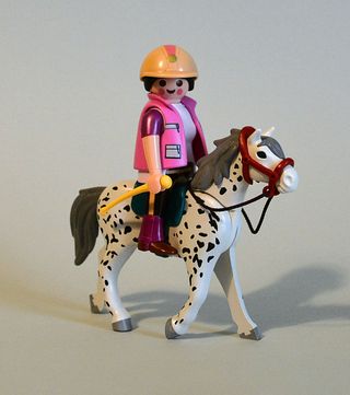 Playmobil Amazona Hipica con Caballo