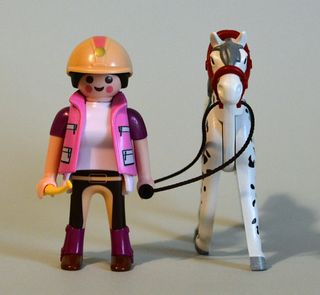 Playmobil Amazona Hipica con Caballo