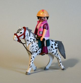 Playmobil Amazona Hipica con Caballo