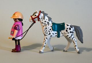 Playmobil Amazona Hipica con Caballo