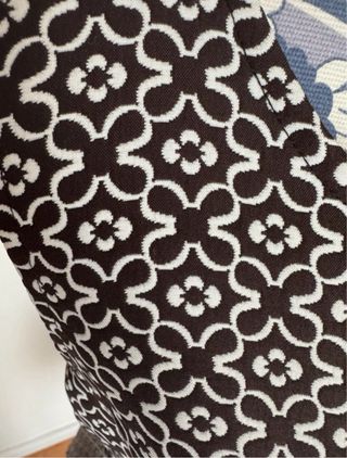 Vestido retro con vuelo estampado