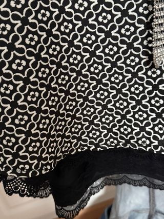 Vestido retro con vuelo estampado