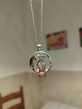 Collar con colgante de pareja/amistad/hermanas