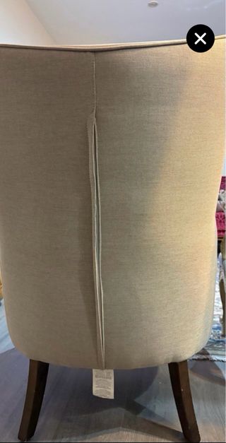 Butaca orejera gris desenfundable