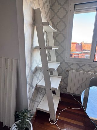 Estantería Escalera Blanca Madera