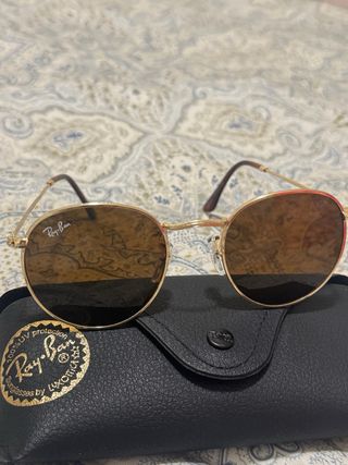 Gafas de Sol Ray-Ban Doradas Marrones