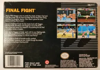 Final Fight SNES Super Nintendo NTSC
