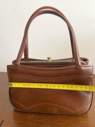 Bolso de mano marrón