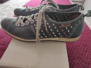 Zapatos Pikolinos Mujer Azul Blanco