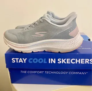 Zapatillas Skechers Slip-ins GO RUN Gris/Rosa