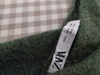 Top Zara Lana Hombros Descubiertos Talla M