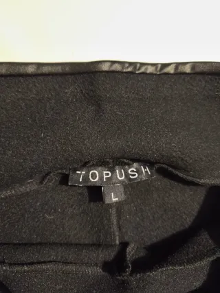 Pantalones negros efecto piel