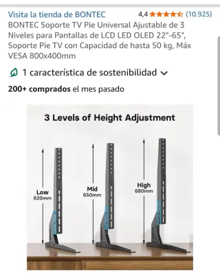 Pantalla Toshiba 40 Negra