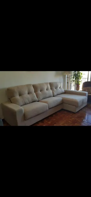 Sofá Chaiselongue Beige
