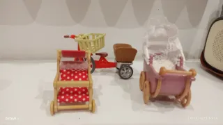 Casa Sylvanian Families con luces parque de juegos