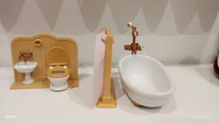 Casa Sylvanian Families con luces parque de juegos