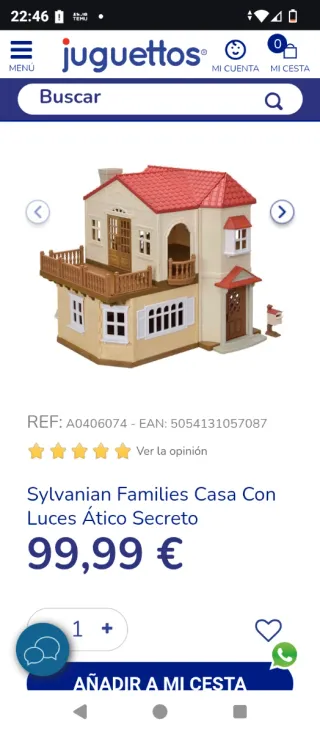 Casa Sylvanian Families con luces parque de juegos