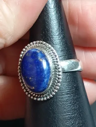 Anillo Plata Ley Lapizlazuli