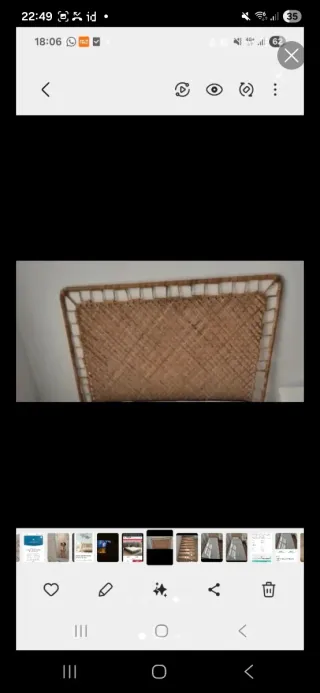 Cabecero Cama IKEA TOLKNING Ratán Natural