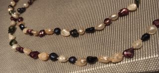 Collar perlas y piedras