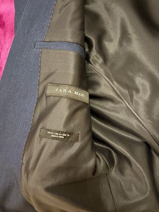 Chaqueta de traje azul para hombre