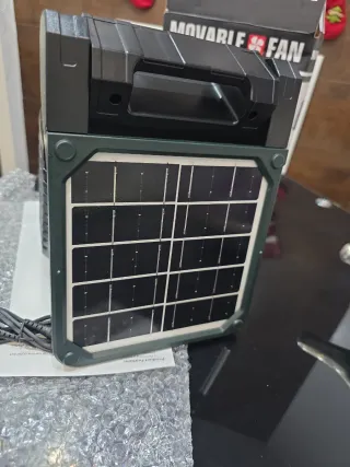 Ventilador Portátil con Luz LED