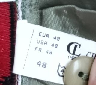 Falda Clásica Christian Lay Gris Caqui Talla 48