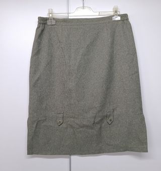 Falda Clásica Christian Lay Gris Caqui Talla 48