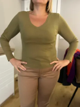 Camiseta verde militar Talla S