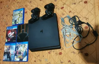 PS4 1TB Negra + 5 Juegos + Mandos