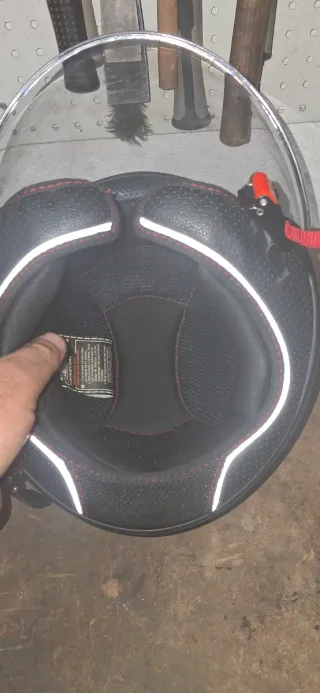 Casco Moto LS2 Negro con Visera Transparente
