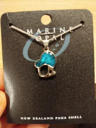 Colgante Kiwi Marine Opal Paua Shell