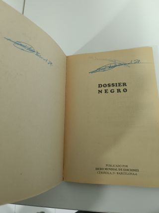 DOSSIER NEGRO NUMERO 3 TERROR IBERO MUNDIAL