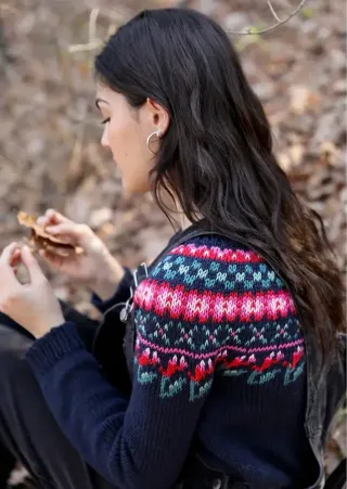 Botánico. Tejer jacquard