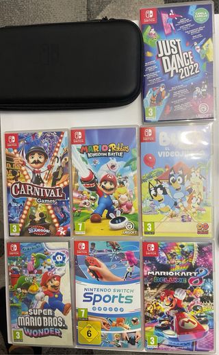 Nintendo Switch + 6 Juegos + Accesorios